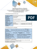 Guía de Actividades y Rúbrica de Evaluación - Unidad 1 - Generalidades de La Psicología Jurídica - Paso 1 - Conceptualización Teórica