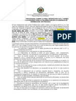 Modelo de Acta de Terminación Anticipada