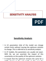 Sensitivity Analysis