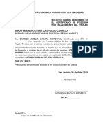 Cambio de Nombre en El Certificado de Posesión