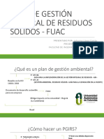 Plan de Gestión de Residuos Sólidos