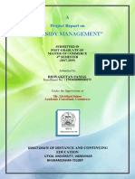 "Subsidy Management": A Project Report On