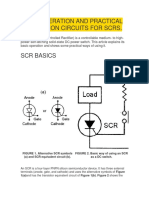 Basic Operation and Practical Application Circuits For Scrs