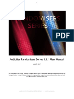 Audiofier Randomisers Series 1.1 User Manual