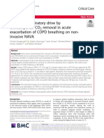 Control of Respiratory Drive by Extracorporeal CO Removal in Acute Exacerbation of COPD Breathing On Non-Invasive NAVA