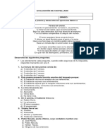 Evaluación de Castellano