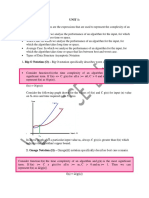 Unit 1: Asymptotic Notations