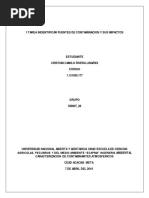 Tarea 1 - Identificar Fuentes de Contaminación y Sus Impactos