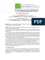 Robotic Underwater Inspection and Construction Services Using A Rov-Remoted Operated Vehicle