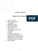 Lecture Week 11 Model-View-Controller