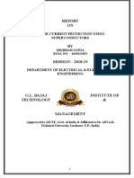 Surge Current Protection Using Superconductors: Shubham Gupta ROLL NO. - 1619221052