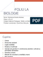 Portofoliu La Biologie