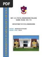 Smt. S. R. Patel Engineering College Dabhi, Unjha-384 170: Department of CIVIL Engineering