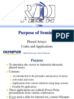 Purpose of Seminar: Phased Arrays: Codes and Applications