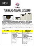 Why Fortuner Ups Inverter