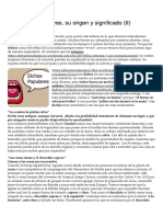 Los Dichos Populares, Su Origen y Significado (II) - El Trastero de Palacio