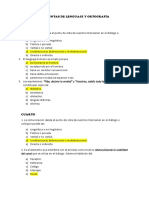 Preguntas de Lenguaje y Ortografia Abril 2019