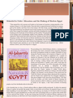 Schooled To Order: Education and The Making of Modern Egypt