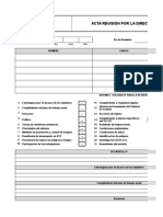 Acta Revision Por La Direccion