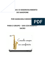 A Historia e o Desenvolvimento Do Saxofone