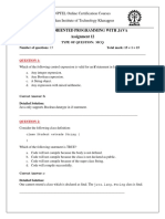 Object Oriented Programming With Java Assignment 12