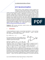 Lab #3: Operational Amplifiers