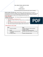 Cell Structure and Function - Output