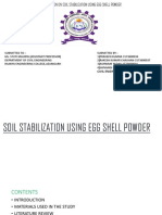 Soil Stabilization Using Egg Shell Vibh