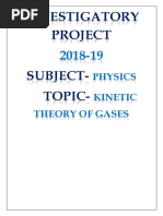 Physics Investigatory Project