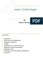 Middleware Technologies: by Sirisha Mandadi