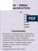 Non - Verbal Communication: By:-Aaditya Anusha Deepesh Girish Pavani Vishal