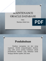 Maintenance Oracle Database PDF