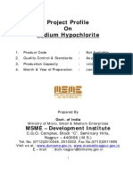 Project Profile On Sodium Hypochlorite