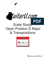 Scale Study: Open Position D Major & Transpositions