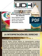 Interpretaciòn y Aplicaciòn Del Derecho