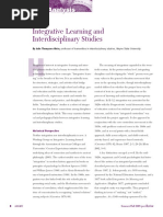 Integrative Learning and Interdisciplina