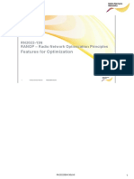 Features For Optimization: RN2022-13N RANOP - Radio Network Optimization Principles