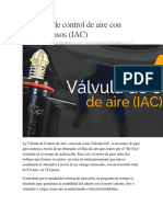 Válvulas de Control de Aire Con Motor A Pasos