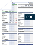 Monthly Household Budget PDF