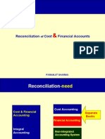 Reconciliation of Cost-Financial Costing