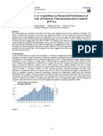 Impact of Merger or Acquisition On Financial Performance of Firm: A Case Study of Pakistan Telecommunication Limited (PTCL)