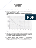 Chemcal Kinetics (Tutorial Questions)