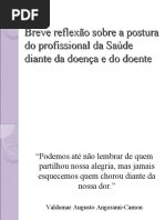 Breve Reflexão Sobre A Postura Do Profissional Da