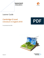 Learner Guide For Cambridge o Level Literature in English 2010