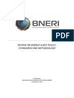 Review On Energy Audit Policy Standards and Methodology