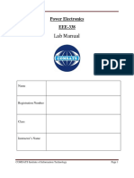 Lab Manual: Power Electronics EEE-338