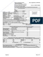 Application Form For The Post of Project Engineers On Fixed Tenure Basis