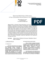 Examining Stakeholders Collaboration: A Case of Relocating Informal Settlers in The Philippines