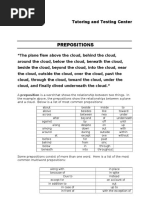 Prepositions: Tutoring and Testing Center