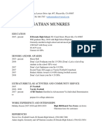 Educational Resume